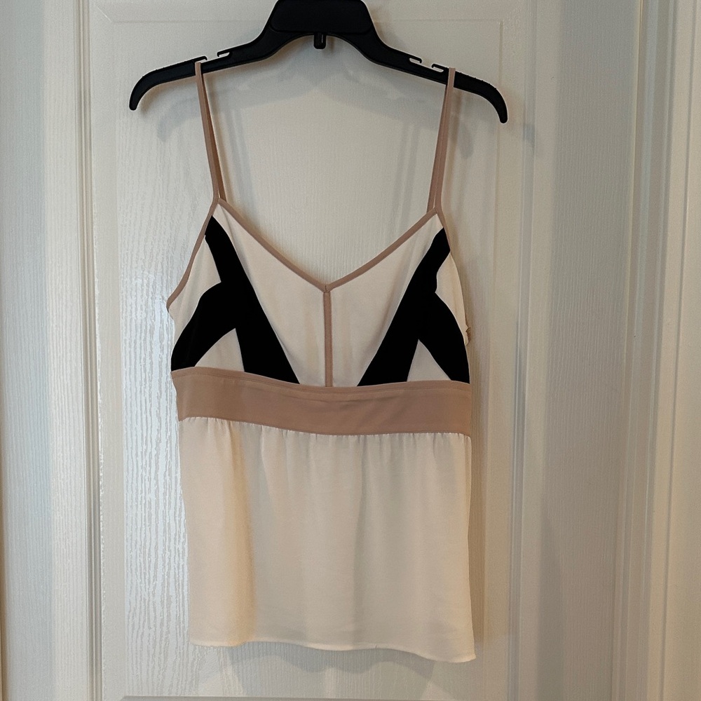 LOFT Women's Camisole in Black and Cream